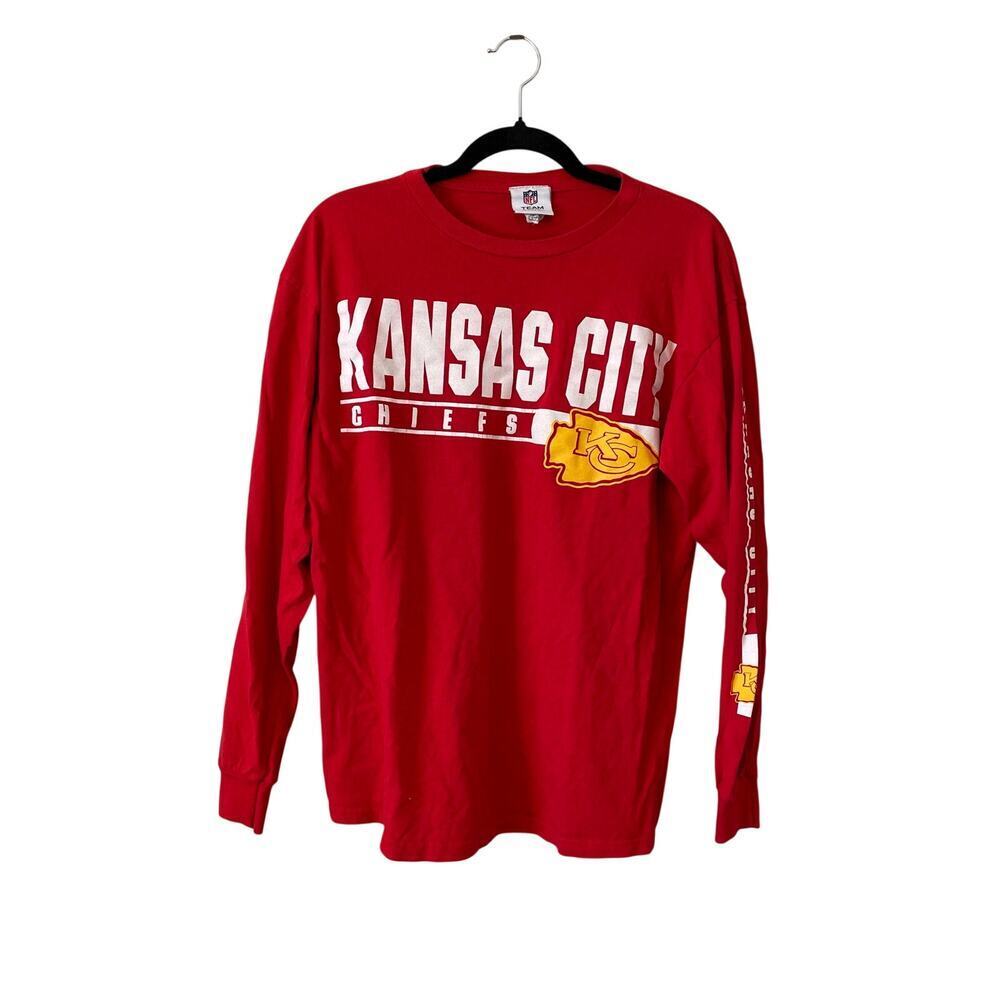 NFL KC Chiefs red long-sleeve t-shirt size LARGE